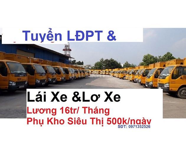 Tìm Việc Làm Gia Lai.  Tuyển Gấp 20 Phụ xe tải + 30 Phụ kho bốc xếp