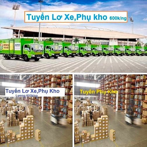 Tuyển Lơ Xe Tải Lương 14tr/th Phụ Kho lương ngày 600k/ng 61488653 Tuyển Lơ Xe Tải Lương 14tr/th Phụ Kho lương ngày 600k/ng