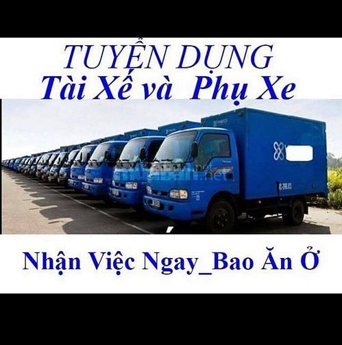 Tuyển gấp 3 vị trí: lái xe tải nhỏ. Phụ lơ xe và phụ kho xếp hàng